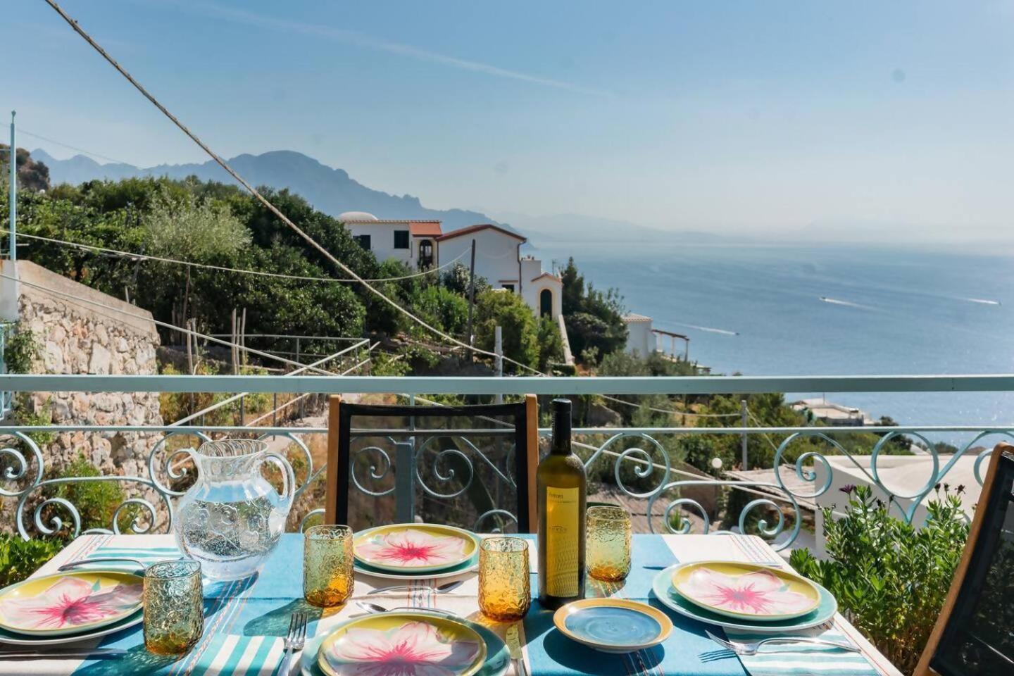 Perla Nel Blu Villa Affacciata Sul Mare Conca dei Marini Exterior photo