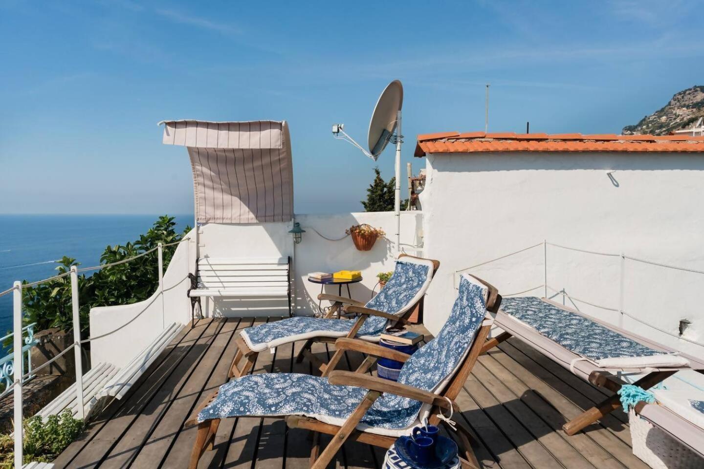 Perla Nel Blu Villa Affacciata Sul Mare Conca dei Marini Exterior photo